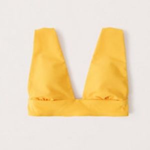 Abercrombie and Fitch deep v wide strap bikini top
